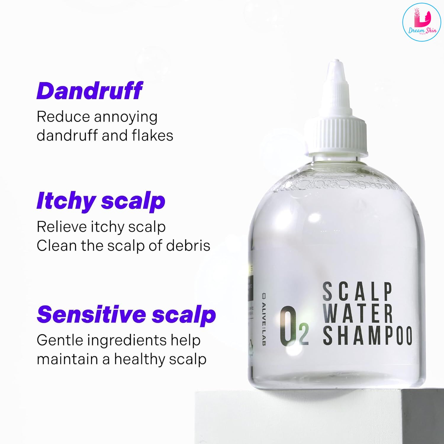 ALIVELAB O2 Scalp Water Shampoo [350ml] 